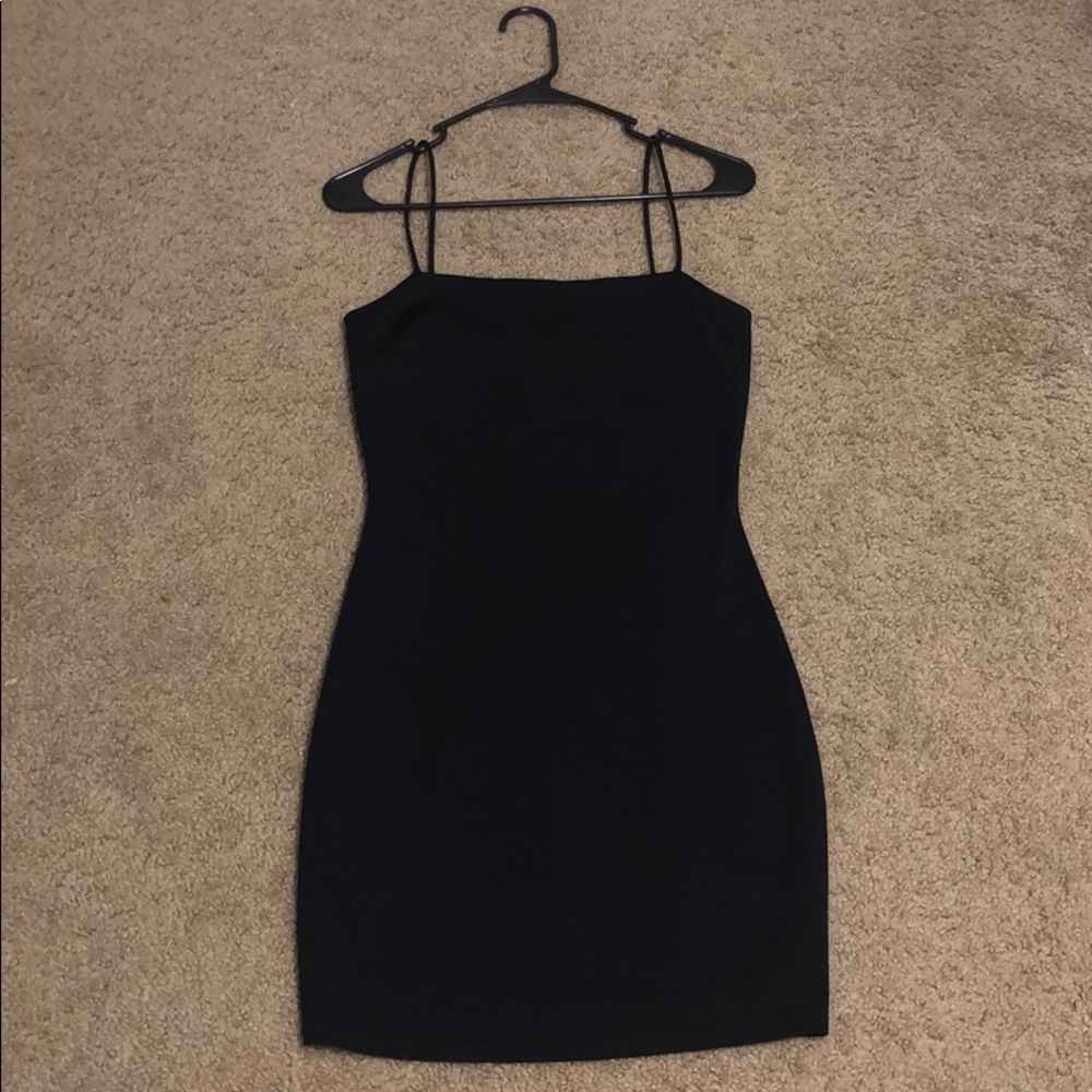 Lulu Flaunt It Black Bodycon Dress